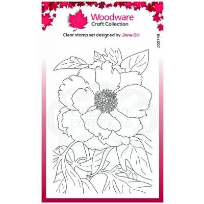 Creative Expressions Woodware Clear Stamp - Peony